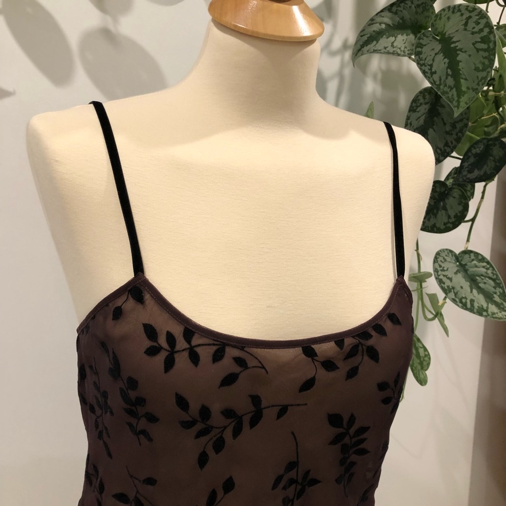 ❌SOLD❌ Calvin Klein Chemise Night Gown Slip Plum - Picture 2 of 5